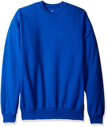 Picture of Hanes Men's Ecosmart Fleece Sweatshirt, Deep Royal, Large