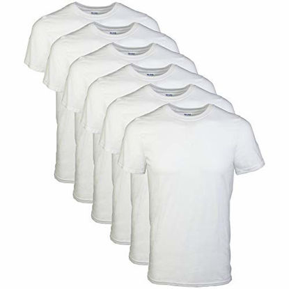 Picture of Gildan Men's Crew T-Shirt 6 Pack, White, Medium