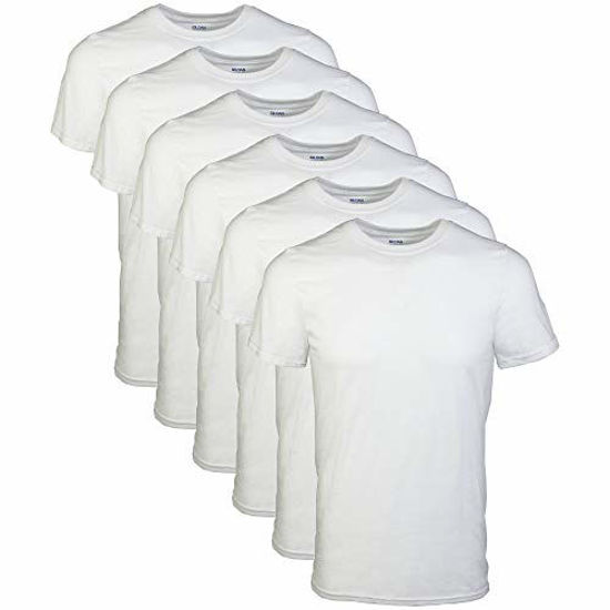 Picture of Gildan Men's Crew T-Shirt 6 Pack, White, Medium
