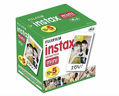Picture of Fujifilm Instax Mini Instant Film, 10 Sheets×5 Pack(Total 50 Shoots)