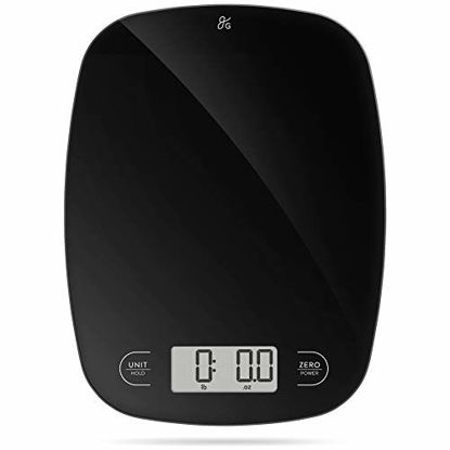 Picture of Digital Kitchen Scale Digital Weight Grams and Ounces (Black Glass)