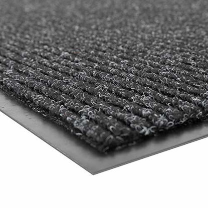 Picture of NOTRAX 109S0036CH 109 Brush Step Entrance Mat, For Home or Office, 3' X 6' Charcoal, Black