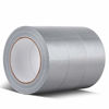 Picture of Professional Grade Duct Tape, Silver, 48mm x 32m (1.88 Inch x 35 Yards), 8.27mil Thick (Pack of 3)