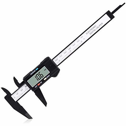 Picture of Digital Caliper, Adoric 0-6" Calipers Measuring Tool - Electronic Micrometer Caliper with Large LCD Screen, Auto-Off Feature, Inch and Millimeter Conversion