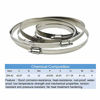 Picture of EesTeck 8Pcs 3" Adjustable 304 Stainless Steel Duct Clamps Hose Clamp Pipe Clamp Air Ducting Clamp worm drive hose clamps