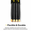 Picture of Donner Drum Sticks, 2 Pair 5A Snare Drumsticks Classic Maple Wood Drumstick with Carrying Bag (Black)