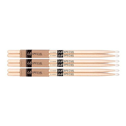 Picture of Promark LA Specials 7A Hickory Drumsticks with Nylon Tip, 3-Pack (LA7AN-3P)