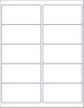 Picture of Blank White Permanent Adhesive Labels for Laser/Ink Jet Printer (4 x 2" - 10 Per Page | 500 Labels)