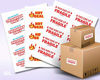 Picture of Blank White Permanent Adhesive Labels for Laser/Ink Jet Printer (4 x 2" - 10 Per Page | 500 Labels)