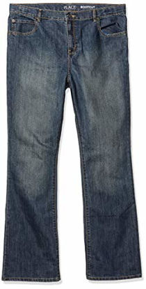 Picture of The Children's Place boys Basic Bootcut Jeans Pants, Dustbwlwsh, 14 Husky