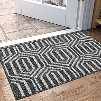 Picture of DEXI Indoor Doormat, Non Slip Absorbent Resist Dirt Entrance Rug, 32x48 Large Size Machine Washable Low-Profile Inside Floor Door Mat