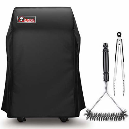 Picture of Kingkong 7105 Premium Cover for Weber 210 Series Gas Collapsed (Not Fit for Spirit II E-210), Including Grill Brush and Tongs