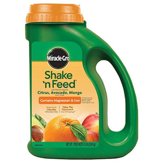 Picture of Miracle-Gro 1048291 Citrus, Avocado, Mango, 4.5 lbs Shake 'n Feed Continuous Release Plant Food