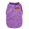 Picture of Fashion Focus On Pet Dog Clothes Knitwear Dog Sweater Soft Thickening Warm Pup Dogs Shirt Winter Puppy Sweater for Dogs (Purple, XS)