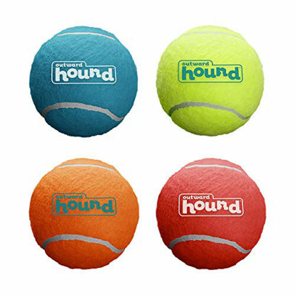 Picture of Outward Hound Squeaker Ballz Fetch Dog Toy, Large, 4-Pack