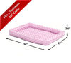 Picture of 36L-Inch Pink Dog Bed or Cat Bed w/ Comfortable Bolster | Ideal for Medium / Large Dog Breeds & Fits a 36-Inch Dog Crate | Easy Maintenance Machine Wash & Dry | 1-Year Warranty