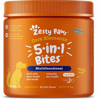 Picture of Multifunctional Supplements for Dogs - Glucosamine Chondroitin for Joint Support with Probiotics for Gut & Immune Health - Omega Fish Oil with Antioxidants and Vitamins for Skin & Heart Health