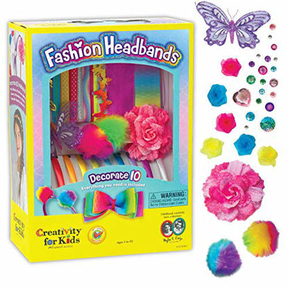 Picture of Creativity for Kids Fashion Headbands Craft Kit, Makes 10 Unique Hair Accessories