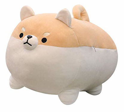 Picture of Auspicious beginning Stuffed Animal Shiba Inu Plush Toy Anime Corgi Kawaii Plush Dog Soft Pillow, Plush Toy Gifts for Boys Girls(Brown, 15.7")