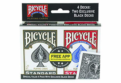 Picture of Bicycle Playing Cards - Poker Size - 4 Pack