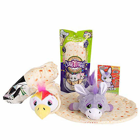 GetUSCart Basic Fun Cutetitos Surprise Stuffed Animals Collectible Plush Series 2 Great Gift for Girls Boys