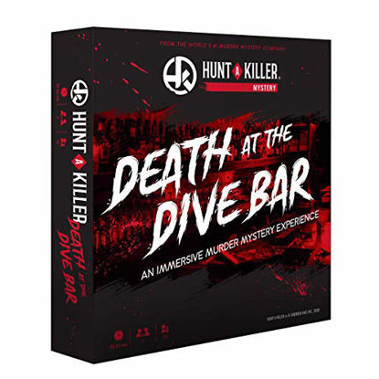 Picture of Hunt A Killer Death at The Dive Bar, Immersive Murder Mystery Game -Take on the Unsolved Case as an Independent Challenge, for Date Night or with Family & Friends as Detectives for Game Night, Age 14+