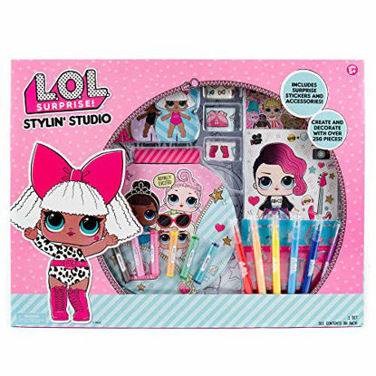 Picture of L.O.L. Surprise! Stylin' Studio by Horizon Group USA,Decorate LOL Surprise Paper Dolls With 250+ Accessories,Includes DIY Activity Book, Scratch Art,Sticker Sheet,Coloring Pages,Markers,Crayons & More