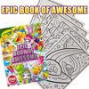 Picture of Crayola Epic Book of Awesome, All-in-One Coloring Book Set, 288 Pages, Kids Indoor Activities, Gift
