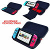 Picture of Officially Licensed Nintendo Switch Carrying Case - Protective Deluxe Travel Case - Black Ballistic Nylon Exterior