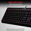 Picture of HyperX Alloy Core RGB - Membrane Gaming Keyboard, Comfortable Quiet Silent Keys with RGB LED Lighting Effects, Spill Resistant, Dedicated Media Keys, Compatible with Windows 10/8.1/8/7 - Black