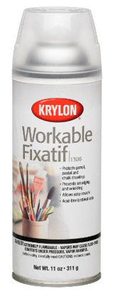 Picture of Krylon K01306 Workable Fixatif Spray Clear, 11-Ounce Aerosol,Matte