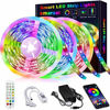 Picture of 50ft Led Strip Lights, smareal Led Lights Strip Music Sync Color Changing Led Strip Lights App Control and Remote Led Lights for Bedroom Party Home Decoration