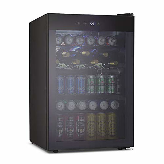 GetUSCart Kismile 4.5 Cu.ft Beverage Refrigerator and Cooler,145 Can