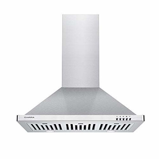 GetUSCart CIARRA CAS75302 30 inch Range Hood, 450 CFM Wall Mount Vent
