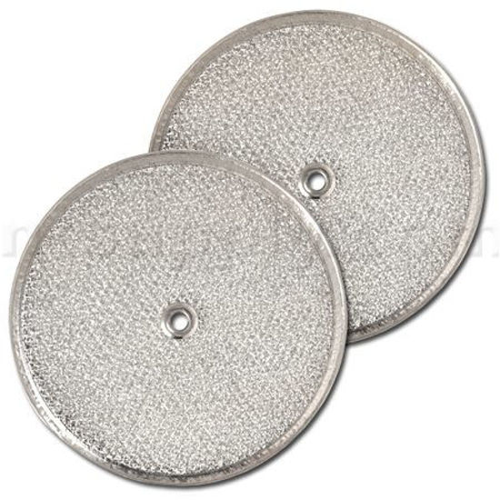 Picture of Aluminum Round Range Hood Filter, 9-1/2" Rd x 3/32" With Center Hole, Pack of 2