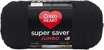 Picture of RED HEART E302C.0312 Super Saver Jumbo Yarn, Black