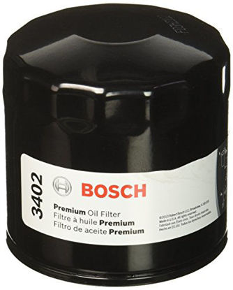 Picture of Bosch 3402 Premium FILTECH Oil Filter for Select Chrysler, Dodge Dakota, Durango, Caravan, Ram, Ford Mustang, Jeep, Mitsubishi, Nissan Maxima, Toyota Camry, Corolla, Volkswagen, Volvo + More