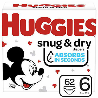 Picture of Huggies Snug & Dry Diapers, Size 6, 62 Ct