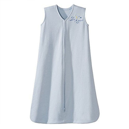 Picture of HALO Sleepsack 100% Cotton Wearable Blanket, Baby Blue, Medium