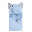 Picture of Hudson Baby Unisex Baby Cotton Animal Face Hooded Towel, Light Blue Elephant, One Size