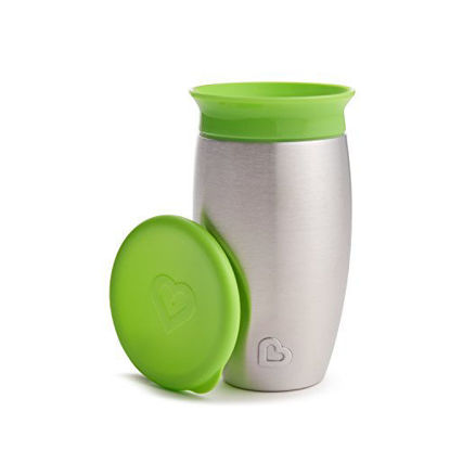 Picture of Munchkin Miracle Stainless Steel 360 Sippy Cup, Green, 10 Ounce