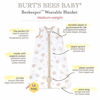 Picture of Burt's Bees Baby Baby Beekeeper Wearable Blanket, 100% Organic Cotton, Swaddle Transition Sleeping Bag, Quilted Garden, Large
