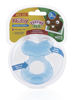 Picture of Nuby Silicone Teethe-eez Teether with Bristles, Includes Hygienic Case, Blue