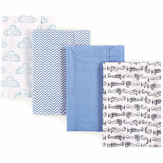 Picture of Hudson Baby Unisex Baby Cotton Flannel Burp Cloths, Airplane, One Size