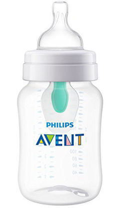 Picture of Philips Avent Anti-colic Baby Bottle with AirFree vent 9oz, 1pk, SCF403/14, Clear