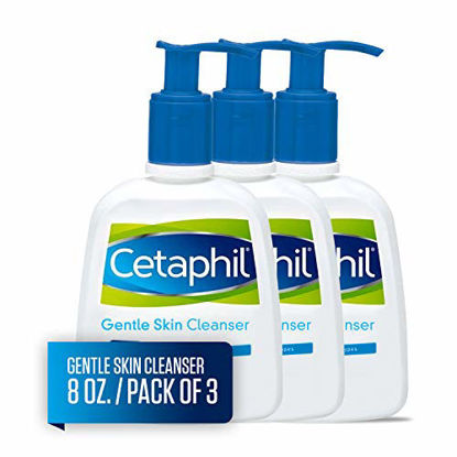 Picture of CETAPHIL Gentle Skin Cleanser | 8 fl oz (Pack of 3) | Hydrating Face Wash & Body Wash | Ideal for Sensitive, Dry Skin | Non-Irritating | Wont Clog Pores | Fragrance-Free | Dermatologist Recommended
