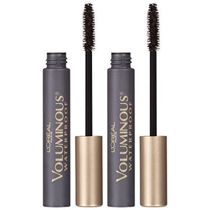 Picture of LOreal Paris Makeup Voluminous Origil Volume Building Waterproof Mascara, Black, 1 Count, Pack of 2