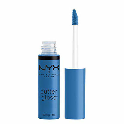 Picture of NYX PROFESSIONAL MAKEUP Butter Gloss - Blueberry Tart (Periwinkle Blue), Non-Sticky Formula