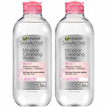 Picture of Garnier SkinActive Micellar Cleansing Water For All Skin Types, 13.5 Ounces (Pack of 2)