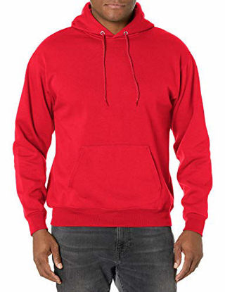 Picture of Hanes mens Pullover Ecosmart Fleece Hooded Sweatshirt,Deep Red,Small